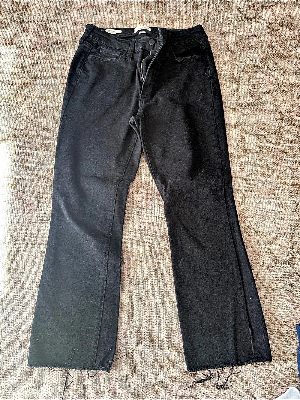 Universal Thread Ankle Black Bootcut Jeans Waist 4/27